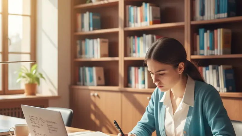 Apprenti utilisant un assistant IA pour réviser ses examens en CFA