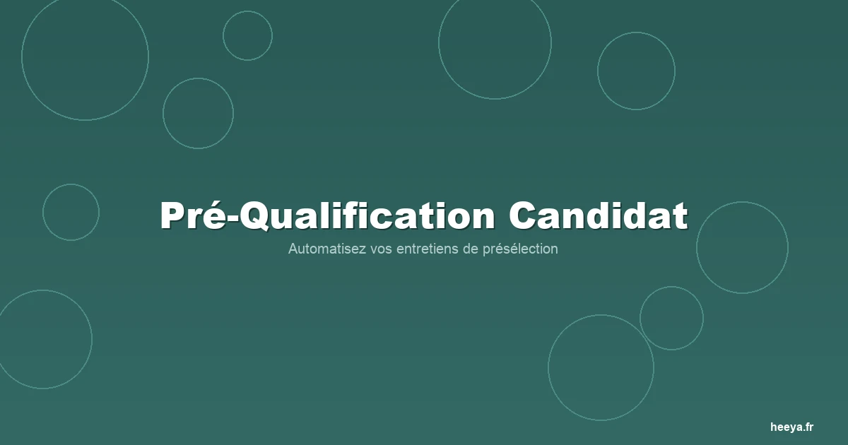 Chatbot de pré-qualification candidat : comment automatiser vos entretiens de présélection ?