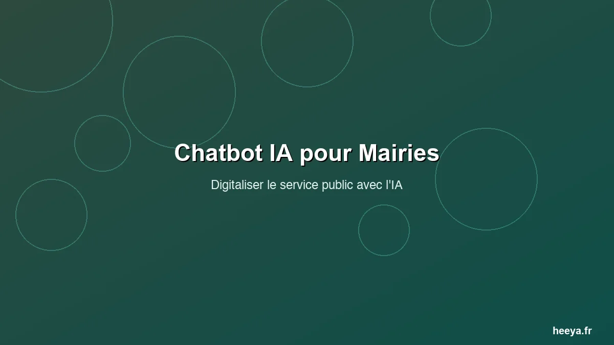 Chatbot IA pour mairie et collectivité : digitaliser le service public