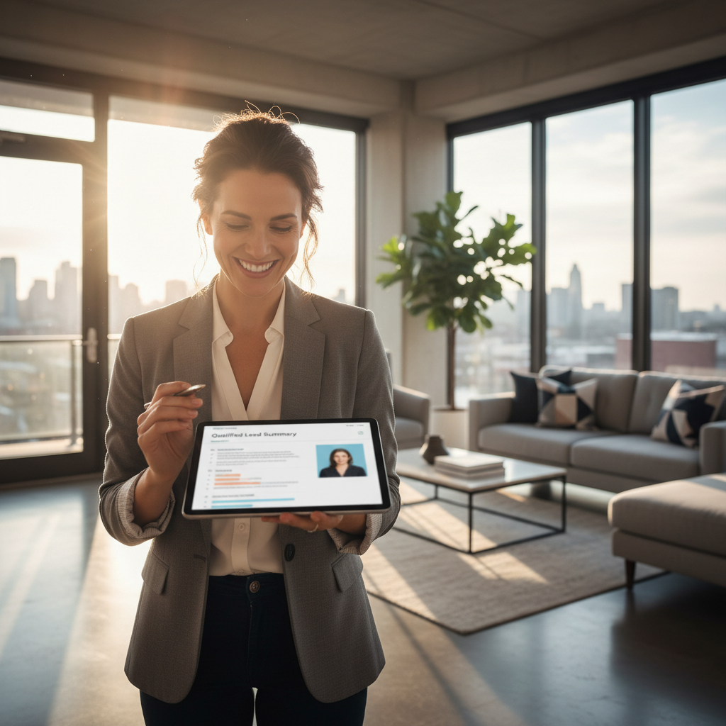 Handoff chatbot vers agent immobilier avant visite