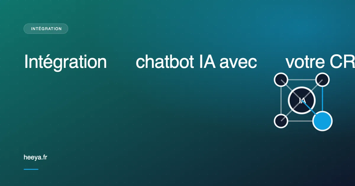 Intégration chatbot IA avec CRM : HubSpot, Salesforce, Pipedrive